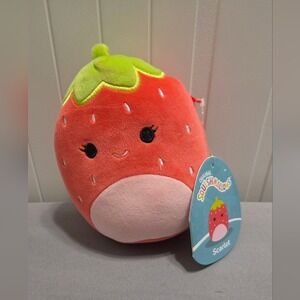 Scarlet the Strawberry 5" Squishmallow | Food Squad | With Tag!